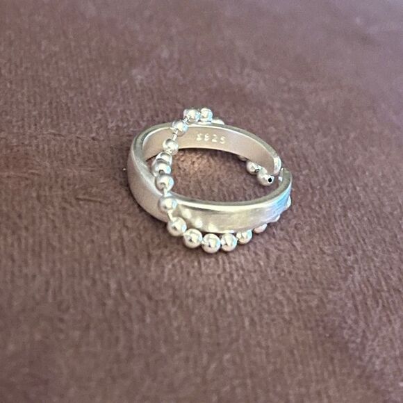 The Modern Chain Ring adjustable in 925 silver - Picture 8 of 9